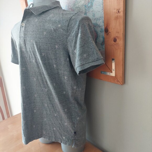 American Eagle Outfitters Flex Short Sleeve Patterned Polo Shirt Men's Large - Picture 7 of 13